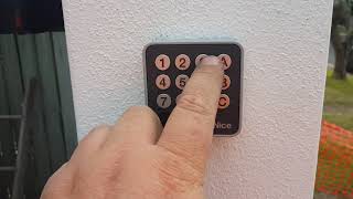 NICE EDSWG Keypad Programming  How to change the code [upl. by Zirtaeb177]