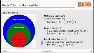 Reelle Zahlen  Erklärungsfilm [upl. by Ojeitak599]