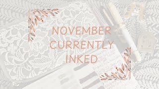 November Currently InkedProgress ReportComparing a few Ink Colors ✍️ [upl. by Creight]