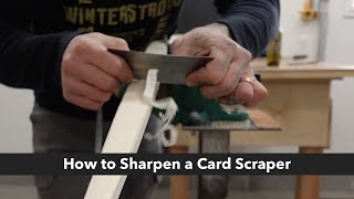 Sharpen a Card Scraper the Easy Way [upl. by Corena325]