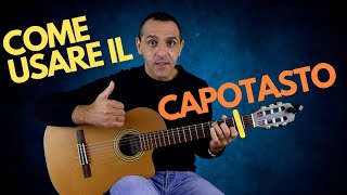 Il Capotasto Mobile per Chitarra  Come usarlo  Lezioni di Chitarra [upl. by Eelime]