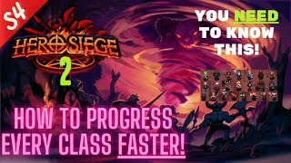 How to Progress Early Game Faster on EVERY Class Hero Siege 2 Season 4 [upl. by Ahsinet]