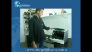 Tutorial  Troca do Kit de manutenção Lexmark T644 [upl. by Ardith]