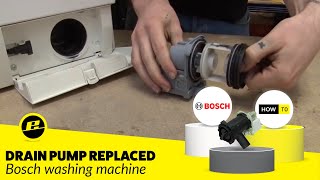 How to Replace the Pump on a Washing Machine Bosch [upl. by Lusa]