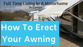 How To Put A Motorhome Awning Out [upl. by Gilbertson364]