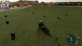 Farming Simulator 22 Elmcreek Finishing Harvest Soybeans Ep56Live [upl. by Yahsed923]