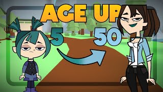 Total Drama BUT I grow 5 years every Challenge BORN TO DEATH😭 [upl. by Ahsuoj]