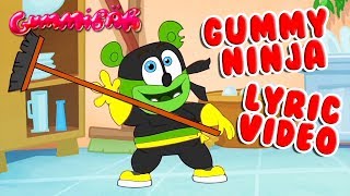 GUMMY NINJA LYRIC VIDEO Gummy Bear Song Gummibär Osito Gominola [upl. by Noskcaj]