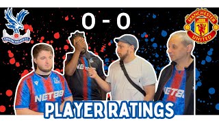 PLAYER RATINGS  Crystal Palace Vs Manchester United  CPFC crystalpalace CRYMUN [upl. by Nileuqcaj]