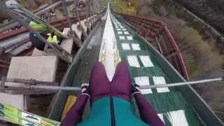 GoPro Ski Jumping in Lake Placid NY USA [upl. by Ungley334]