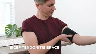 Bicep Tendonitis Brace  Bicep Compression Sleeve For Triceps amp Biceps Upper Arm Sleeve [upl. by Dnomad]