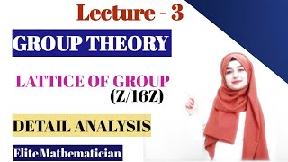 Lecture3 Lattice Diagram of Group Z16Z [upl. by Anelet]