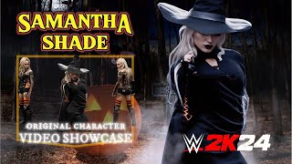 WWE 2k24 Original CAW SHOWCASE quotThe Queen of Darknessquot Samantha Shade [upl. by Huldah785]