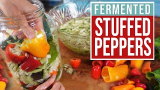 Probiotic FERMENTED PEPPERS Use Any Kind of Pepper  Spicy or Sweet [upl. by Akeryt]