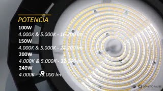 UFO CAMPANA LED INDUSTRIAL [upl. by Eivets]