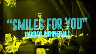 HAYDEN SUMMERALL  SMILES FOR YOU  OFFICIAL LYRIC VIDEO [upl. by Lleznol622]