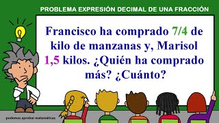 Problema resuelto de expresión decimal de una fracción [upl. by Egor]