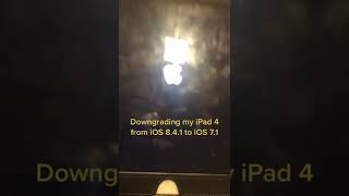 Downgrading my iPad 4 from iOS 841 to iOS 71 [upl. by Anitsahs865]