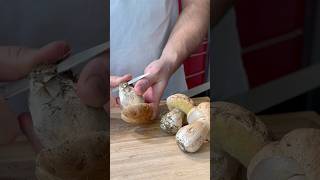 Porcini mushroom Julienne cooking food shorts [upl. by Kemp]