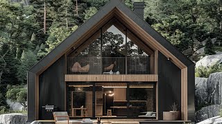 Modern wooden Scandinavian house [upl. by Palla789]