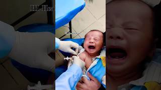 Cutebaby 💕 Baby injection push vedio 😨 baby foryou injection shorts cute [upl. by Tteirrah162]