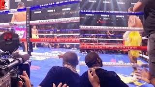 MUST SEE FLOYD MAYWEATHER GIVES GERVONTA DAVIS INSTRUCTIONS DURING MARIO BARRIOS FIGHT [upl. by Darees]