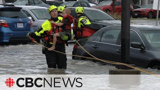 Roads reopened following heavy rain in Toronto area [upl. by Salas]