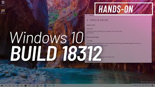 Windows 10 build 18312 Reserved Storage Reset this PC more [upl. by Claudine628]