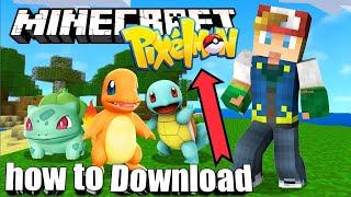 Minecraft Pokemon mod download Pokemon mod for Minecraft pocket edition  Pixelmon mod minecraft pe [upl. by Yarg]