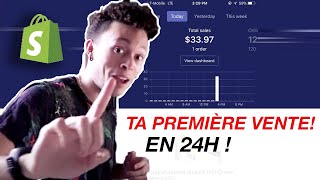 Fais Ta Première Vente Sur Shopify AUJOURDHUI   Formation Dropshipping Gratuite [upl. by Steep677]