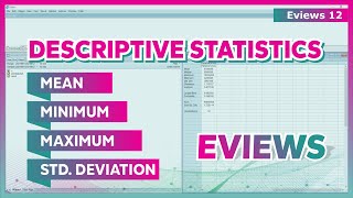 STATISTIK DESKRIPTIF EVIEWS ➡️ CARA ANALISIS STATISTIK DESKRIPTIF DENGAN EVIEWS [upl. by Annoek210]