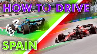 F1 23  How To Drive Spain  SETUP [upl. by Mistrot]