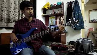 Kanmani Anbodu Bass Cover Fretless Bass [upl. by Nonnaihr]