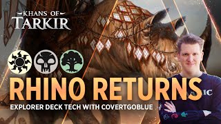 Khans of Tarkir  Rhino Returns  Abzan Explorer Deck Tech with CovertGoBlue  MTG Arena [upl. by Eizle491]