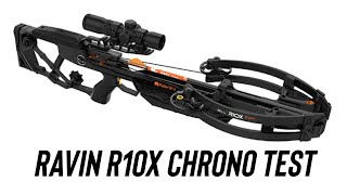 Ravin R10X Crossbow  Chronograph Test Shoot [upl. by Lilla]