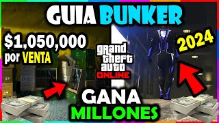 GUIA COMPLETA del BUNKER en GTA 5 Online 2024  Como GANAR MILLONES con el Búnker en GTA Online [upl. by Hnilym]