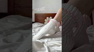 The most comfortable CROCHET SOCKS 😱🎀✨ shortsfeed crocheting [upl. by Aillij]