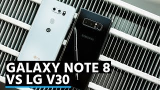 Samsung Galaxy Note 8 vs LG V30 [upl. by Tacklind929]