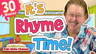 Its Rhyme Time  30 MINUTES of Fun Rhyming Songs for Kids  Jack Hartmann [upl. by Spooner705]