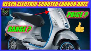 Vespa electric scooter India launch date confirmvespa electric scooter price and range [upl. by Octavian]