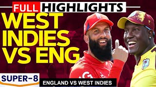 England vs West Indies Highlights  Englands Dominant 8Wicket Victory  T20 World Cup 2024 [upl. by Nickey]