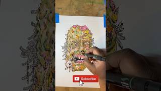 New Coloring My HALLOWEEN MASK Timelapse Sneak Peek [upl. by Carri]