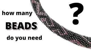 How many beads do you need for a bead crochet rope How many grams you shoud buy [upl. by Helge]