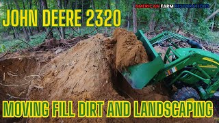 John Deere 2320 Makes it Easy to Fill a Divot [upl. by Morvin]