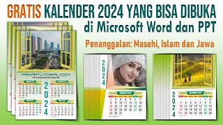 Cara Mudah Membuat Kalender Tahun 2024 di PowerPoint  Kalender Pribadi yang Cantik [upl. by Daberath290]