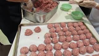 Making the meatballs for Festa 2024 [upl. by Northway]