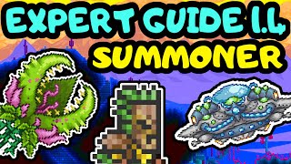 TERRARIA EXPERT SUMMONER PROGRESSION GUIDE 8 Expert Plantera and Golem Guide Easy Martian Saucers [upl. by Anire288]