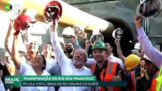 LULA VISITA OBRAS DA TRANSPOSIÇÃO DO SÃO FRANCISCO NO RIO GRANDE DO NORTE [upl. by Kattie789]