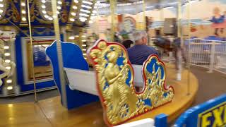 Jessica carousel ride old Orchard beach 2018 with Dad [upl. by Ordisy]