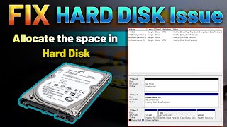 Set New Hard disk in PC and Fix hard disk issue error in disk management harddiskpartition [upl. by Ecidna]